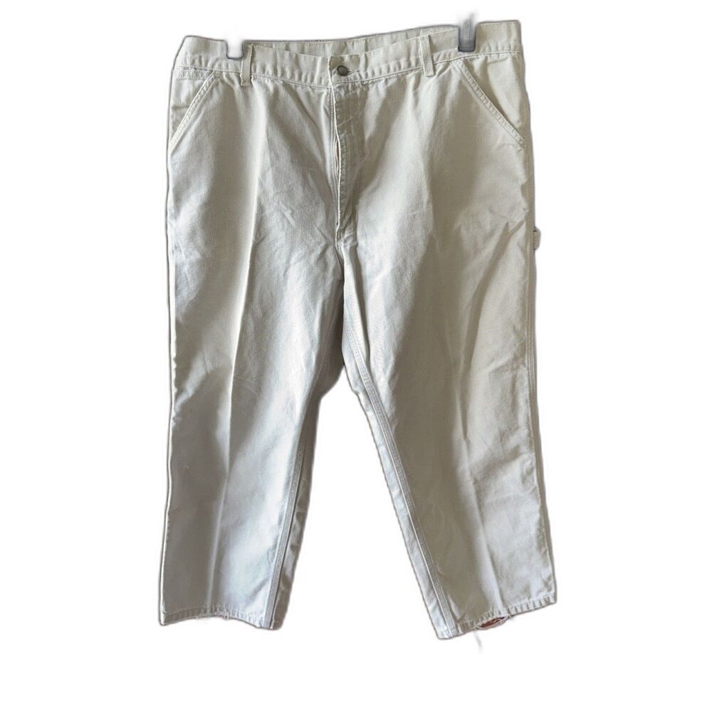 Carhartt Loose Fit Washed Carpenter Pants B11 STN 42x32 Utility Workwear